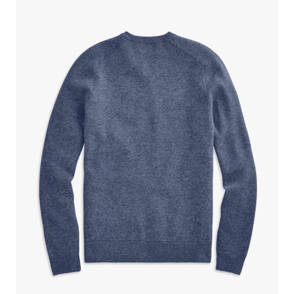 Mack Weldon Tech Cashmere Crew Neck Sweater Navy Heather Size Large - Picture 5 of 12